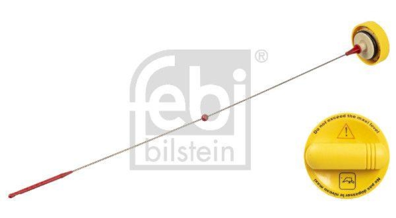 FEBI BILSTEIN 106878 &Ouml;leinf&uuml;lldeckel mit &Ouml;lpeilstab f&uuml;r Renault