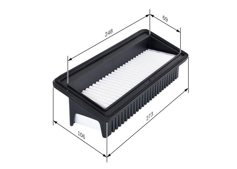 Bosch F 026 400 128 Luftfiltereinsatz S0128