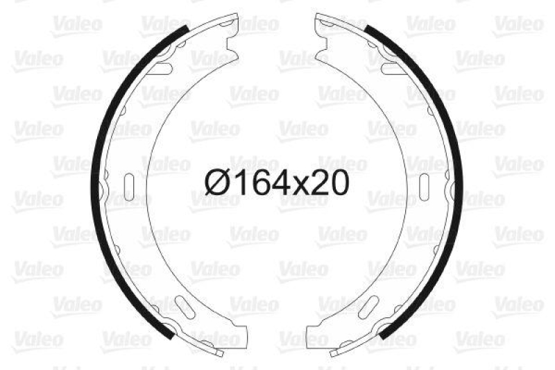 VALEO 562807 Bremsbacken-Satz