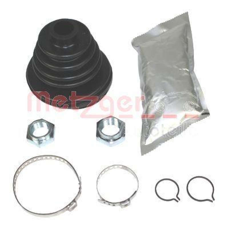METZGER 751.002 Faltenbalgsatz, Antriebswelle f&uuml;r AUDI/VW RADSEITIG GUMMI