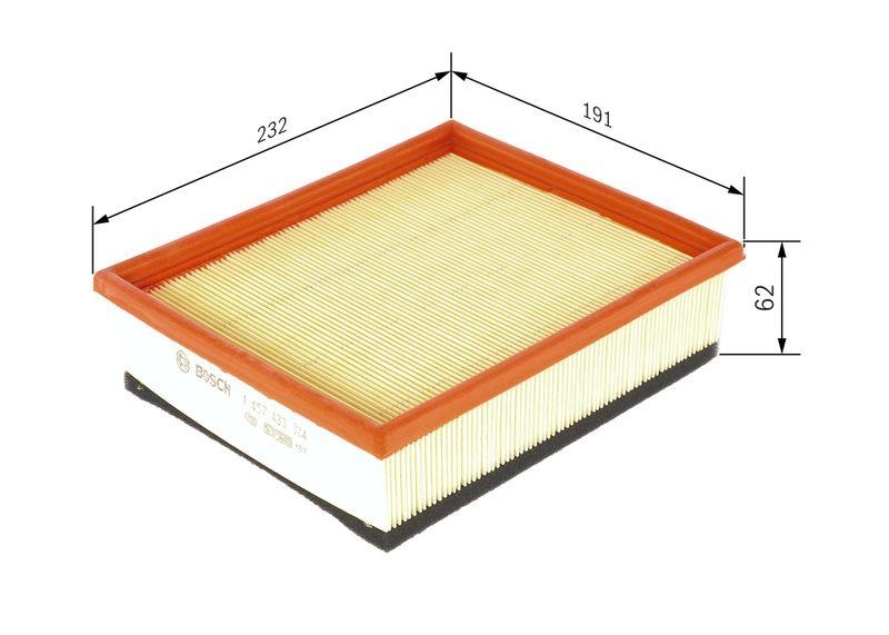 Bosch 1 457 433 324 Luftfiltereinsatz