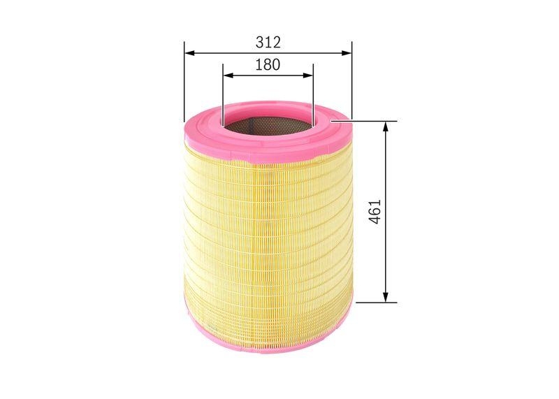 Bosch F 026 400 145 Luftfiltereinsatz S0145