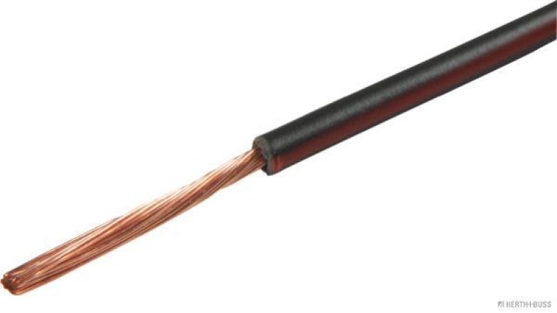 HERTH+BUSS 51275128005 Elektroleitung FLY 1,5 mm&sup2;, schwarz/rot, PVC