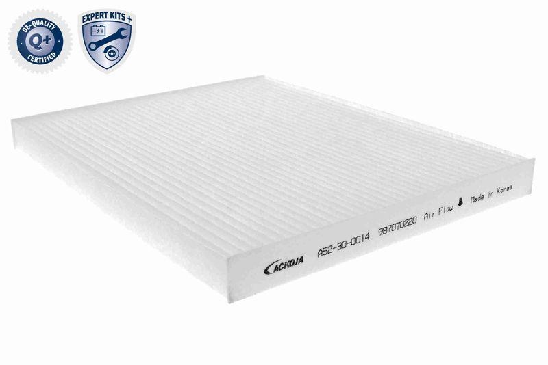 ACKOJA A52-30-0014 Filter, Innenraumluft 237x185x20 mm, Textilrahmen für HYUNDAI