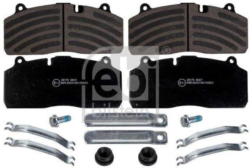 FEBI BILSTEIN 171428 Bremsbelagsatz mit Befestigungsmaterial f&uuml;r Gigant