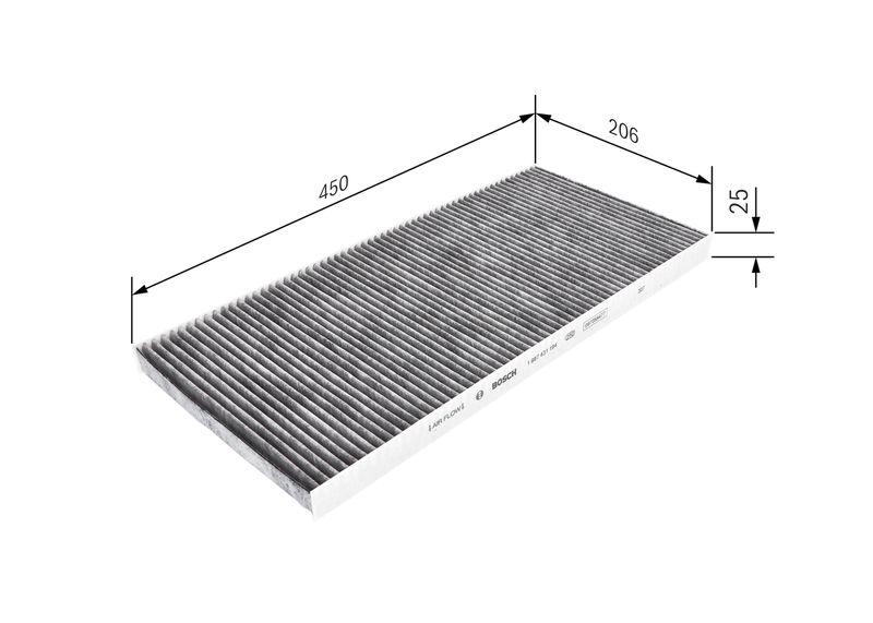 Bosch 1 987 431 194 Aktivkohleinnenraumfilter