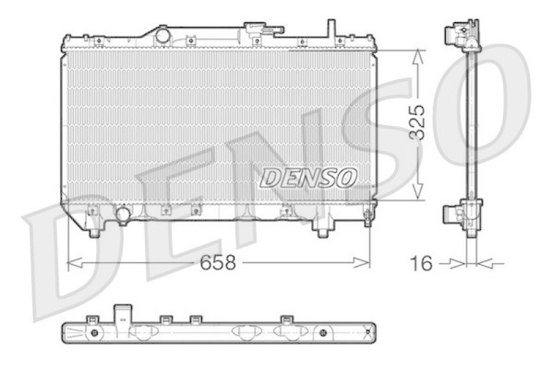 DENSO DRM50028 K&uuml;hler TOYOTA CARINA E Sportswagon (_T19_) 1.8 i (AT191_) (1995 - 1997)