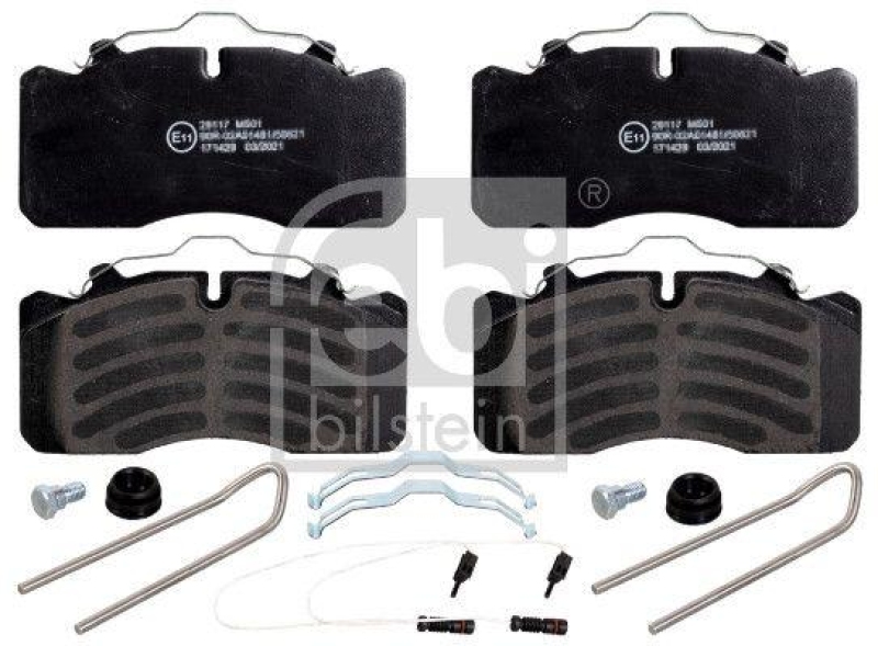 FEBI BILSTEIN 171429 Bremsbelagsatz mit Anbaumaterial f&uuml;r Mercedes-Benz