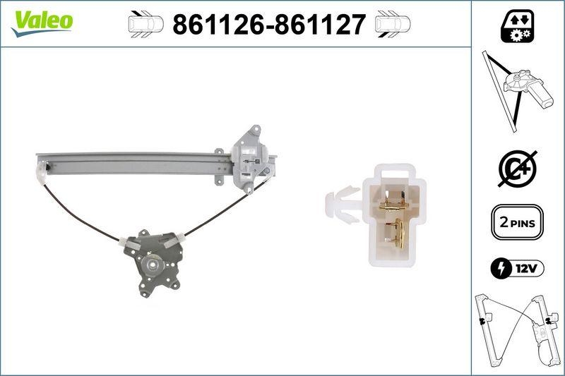 VALEO 861127 Fensterheber ohne Komfortfunktion RR