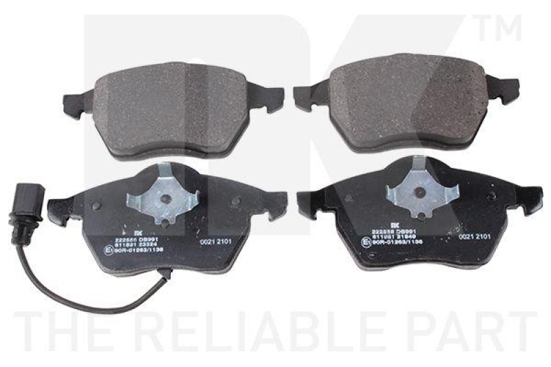 NK 222555 Bremsbelagsatz, Scheibenbremse f&uuml;r FORD, SEAT, VW