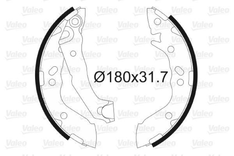 VALEO 562996 Bremsbacken-Satz