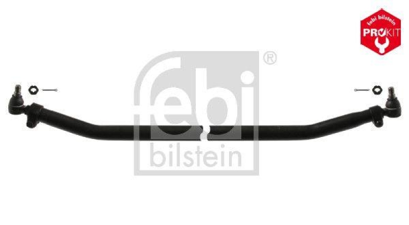 FEBI BILSTEIN 35018 Spurstange mit Kronenmuttern und Splinten f&uuml;r DAF