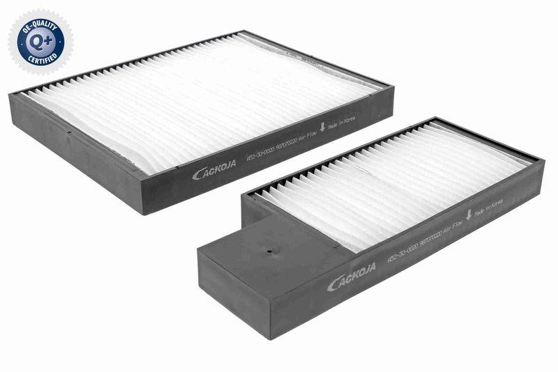 ACKOJA A52-30-0020 Filter, Innenraumluft 219x190x20 mm, Textilrahmen für HYUNDAI