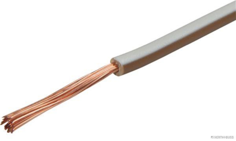HERTH+BUSS 51275128071 Elektroleitung FLY 1,5 mm&sup2;, braun/wei&szlig;, PVC