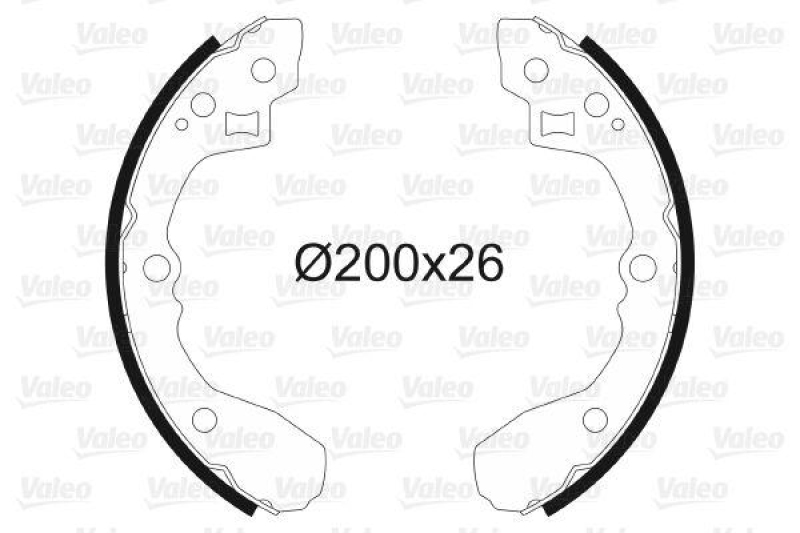 VALEO 564000 Bremsbacken-Satz