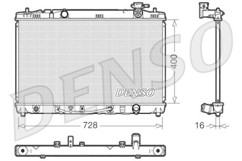 DENSO DRM50041 K&uuml;hler TOYOTA CAMRY Saloon (_XV4_) 2.4 VVTi (2006 - 2011)