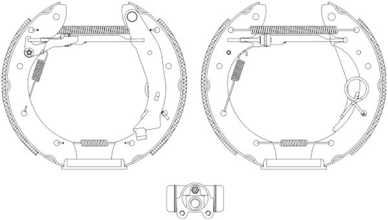 HELLA 8DB 355 004-351 Bremsbackensatz für P.S.A