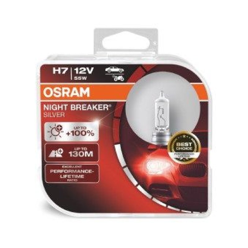 OSRAM 64210NBS Glühbirnen H7 NIGHT BREAKER® SILVER 12V 55W