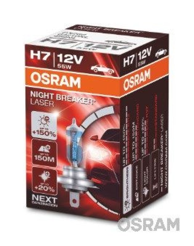 OSRAM 64210NL Glühbirne H7 NIGHT BREAKER® LASER 55W