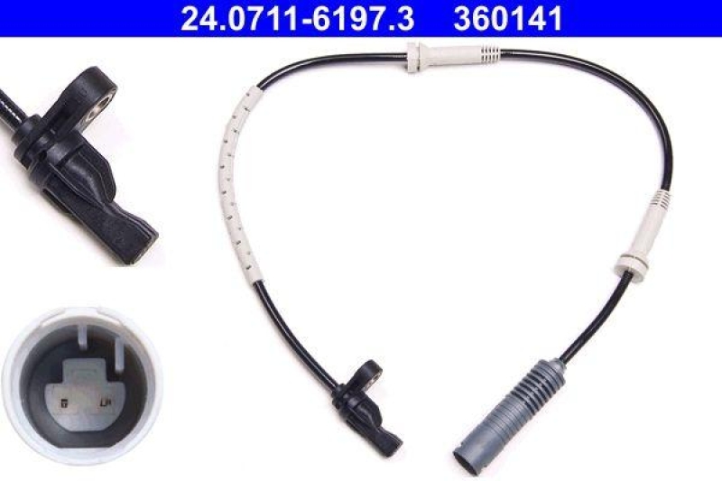 ATE 24.0711-6197.3 Radsensor für BMW 1er /E81/E87/E82/E88 3er /E90/E91