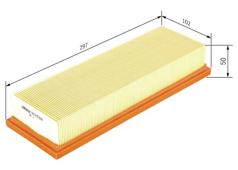 Bosch 1 457 433 606 Luftfiltereinsatz S3606