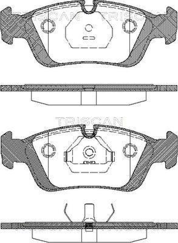TRISCAN 8110 11960 Bremsbelag Vorne f&uuml;r Bmw
