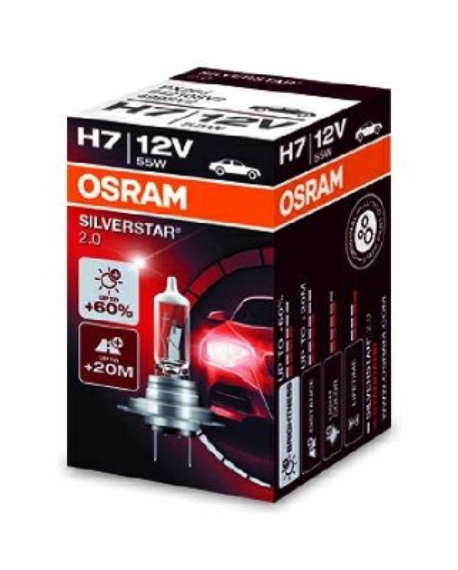 OSRAM 64210SV2 Glühbirne H7 SILVERSTAR 2.0 12V 55W