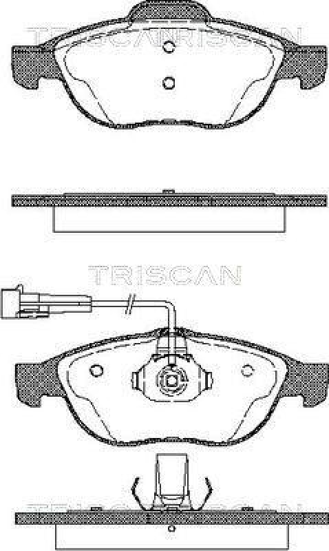 TRISCAN 8110 12002 Bremsbelag Vorne f&uuml;r Alfa 156