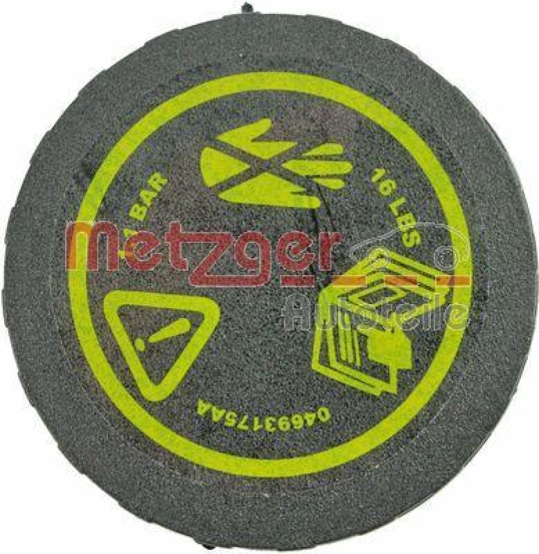 METZGER 2140152 Verschlussdeckel, K&uuml;hlmittelbeh&auml;lter f&uuml;r CHRYSLER/FIAT/JEEP/LANCIA/MINI