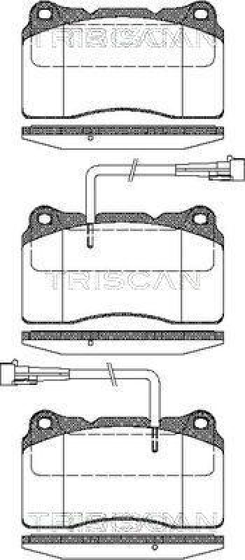 TRISCAN 8110 12004 Bremsbelag Vorne f&uuml;r Alfa 166