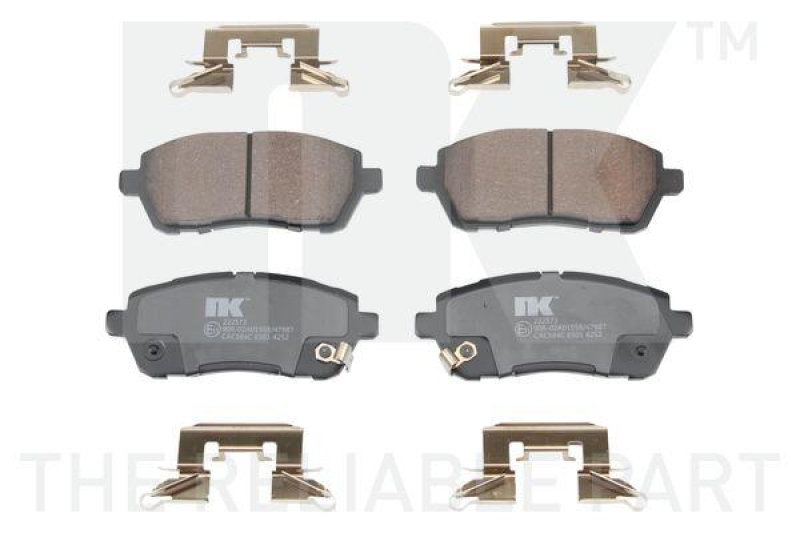 NK 222573 Bremsbelagsatz, Scheibenbremse f&uuml;r FORD, FORD ASIA & OCEANIA