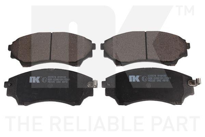 NK 222574 Bremsbelagsatz, Scheibenbremse für FORD USA, MAZDA