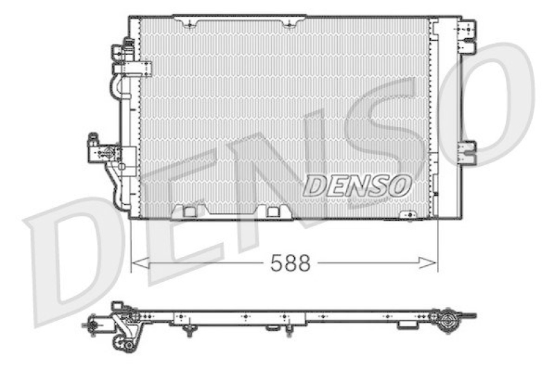 DENSO DCN20011 Kondensator A/C OPEL ZAFIRA B (A05) 1.8 (2005 - )