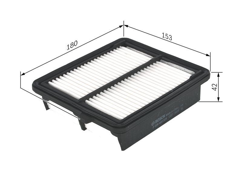 Bosch F 026 400 224 Luftfiltereinsatz S0224