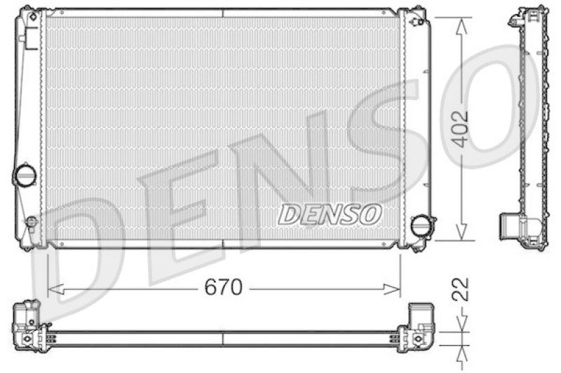 DENSO DRM50053 K&uuml;hler TOYOTA RAV 4 III (ACA3_, ACE_, ALA3_, GSA3_, ZSA3_) 2.0 VVT-i 4WD (2006 - )