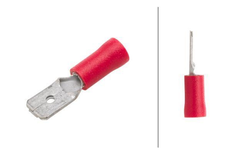 HELLA 8KW 702 796-811 Leitungsverbinder A 21 rot, Flachstecker