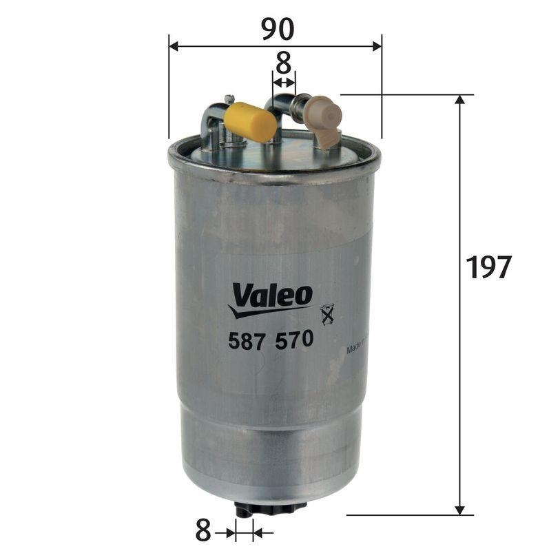VALEO 587570 Kraftstofffilter, Diesel