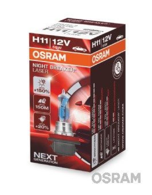 OSRAM 64211NL Glühbirne H11 NIGHT BREAKER® LASER 55W
