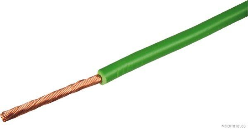 HERTH+BUSS 51275409004 Elektroleitung FLY 2,5 mm&sup2;, gr&uuml;n, PVC, 5 m