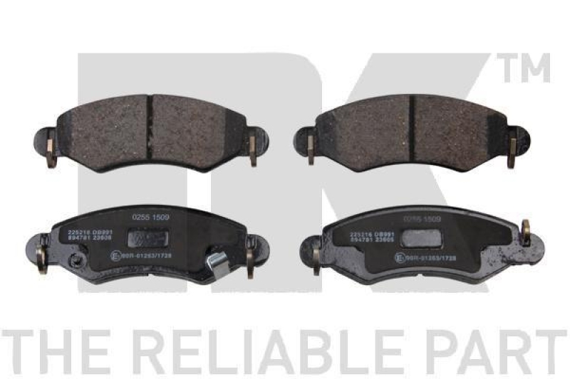 NK 225216 Bremsbelagsatz, Scheibenbremse f&uuml;r OPEL, SUBARU, SUZUKI, VAUX