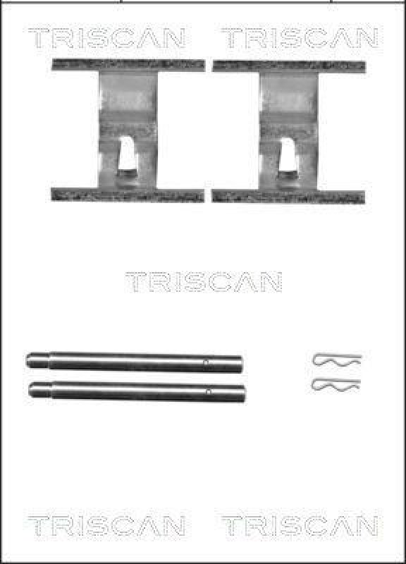 TRISCAN 8105 291605 Montagesatz, Scheibenbremsbelag f&uuml;r Audi, Porsche, Vw