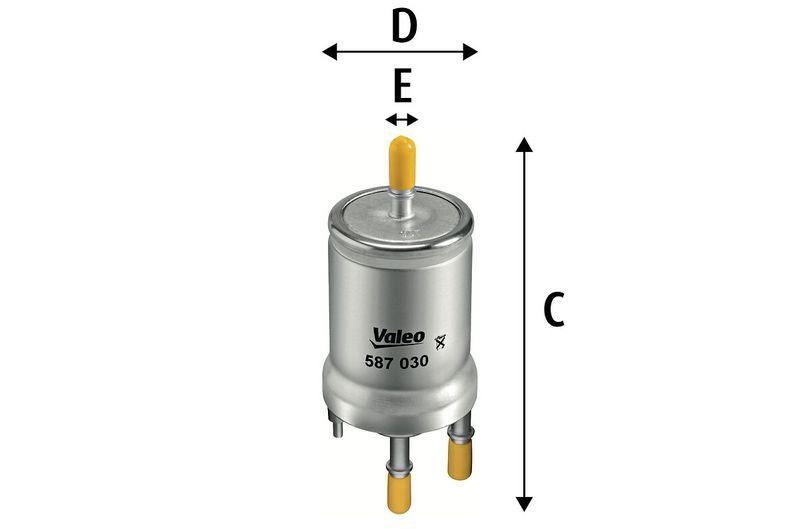 VALEO 587030 Kraftstofffilter, Benzin