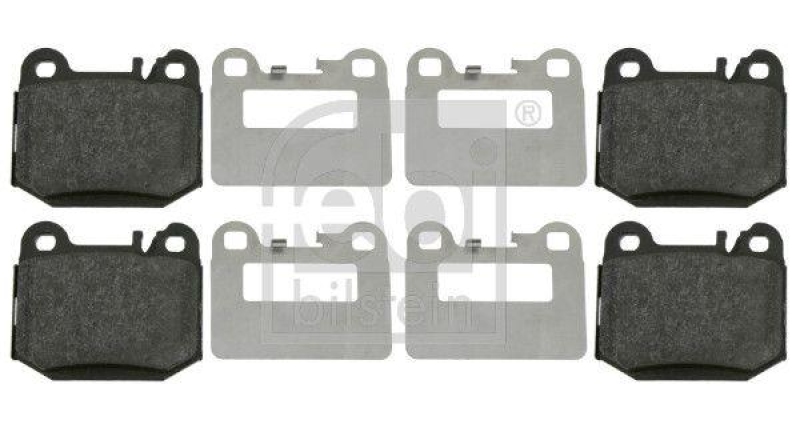 FEBI BILSTEIN 16437 Bremsbelagsatz mit Befestigungsmaterial f&uuml;r Mercedes-Benz