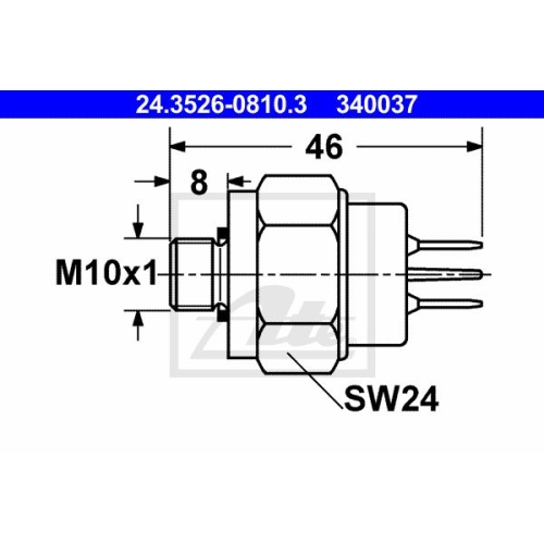 ATE 24.3526-0810.3 Bremslichtschalter