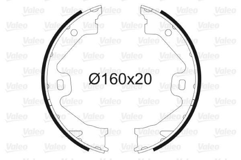 VALEO 564028 Bremsbacken-Satz