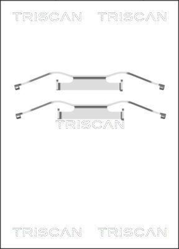 TRISCAN 8105 291607 Montagesatz, Scheibenbremsbelag f&uuml;r Vw