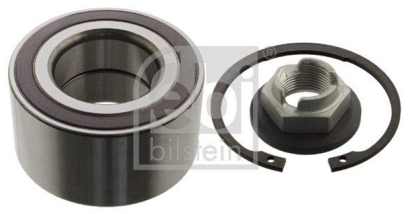 FEBI BILSTEIN 31379 Radlagersatz mit ABS-Impulsring, Achsmutter und Sicherungsring für Ford