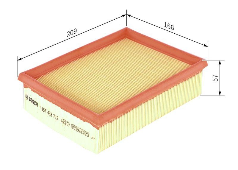Bosch 1 457 433 713 Luftfiltereinsatz S3713