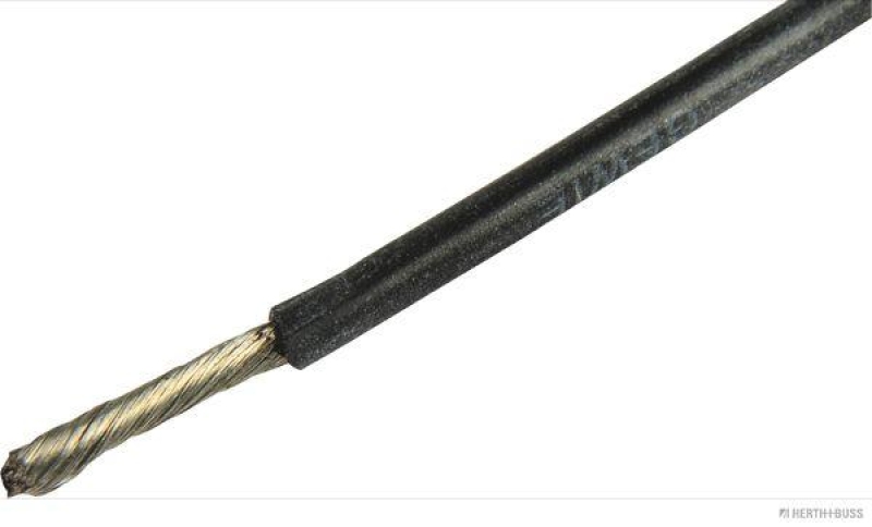 HERTH+BUSS 51275508000 Elektroleitung Silikon 1,5 mm&sup2;, schwarz, 5 m