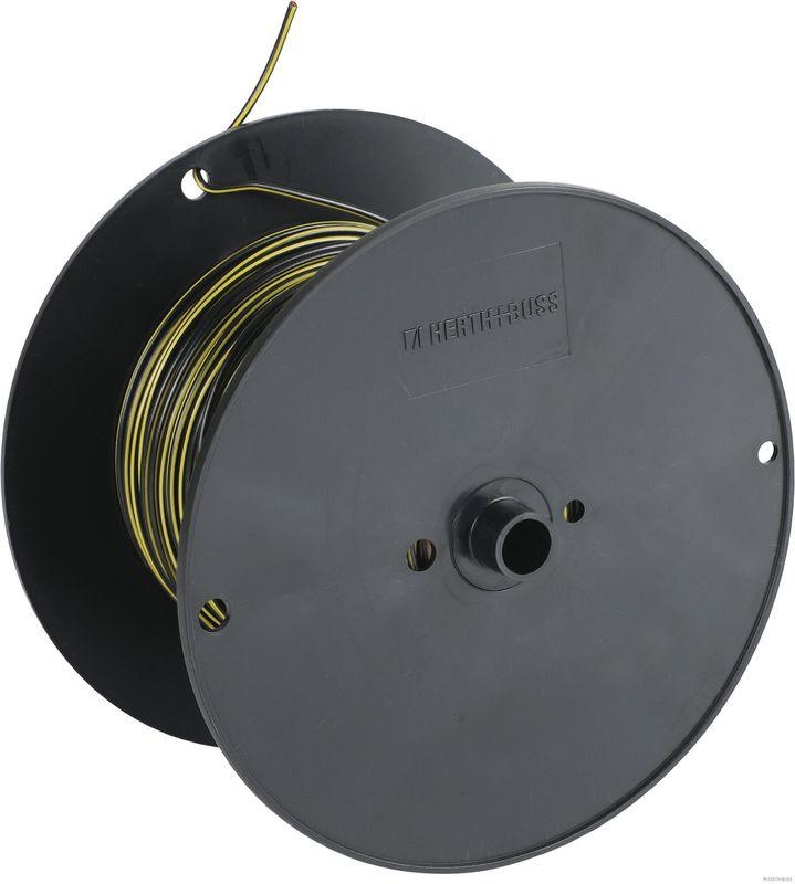 HERTH+BUSS 51274907020 Elektroleitung FLRY-B,1,0 mm², schwarz/gelb, PVC